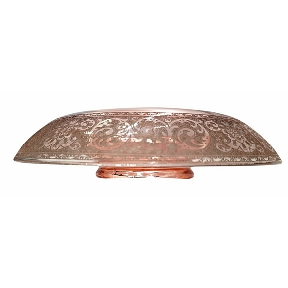 Vintage Pink Depression Glass Console Dish - Picture 7 of 7